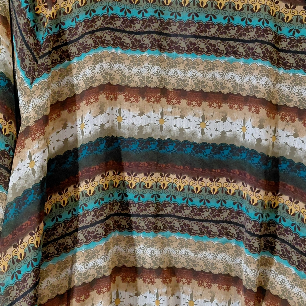 CJ Banks Multicolor Striped Blouse - Picture 12 of 14
